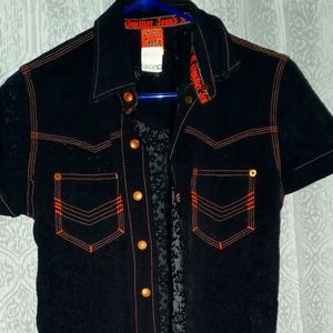 Vintage Jean Paul Gaultier Mesh Blouse Shirt 90s